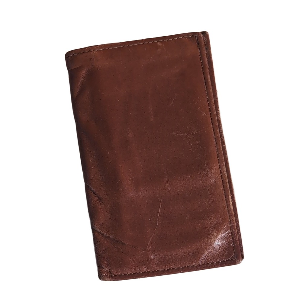 Levi Strauss Wallet Men's Brown Cowhide Leather Trifold Multiple Card Slots